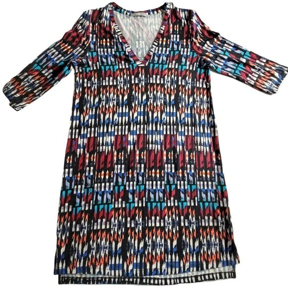 Tart Super Soft Jersey Dress with Multicolored Designs Small - Picture 8 of 14